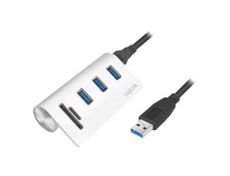 CR0045 Hub USB, USB A gniazdo x3, USB A wtyk, USB B micro gniazdo