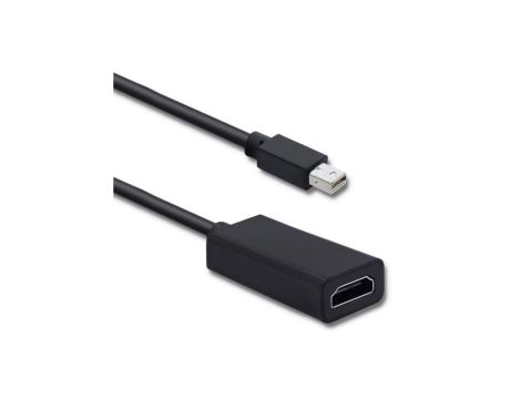 Qoltec Mini DisplayPort v1.1 męski HDMI A żeński 4K 0.2m