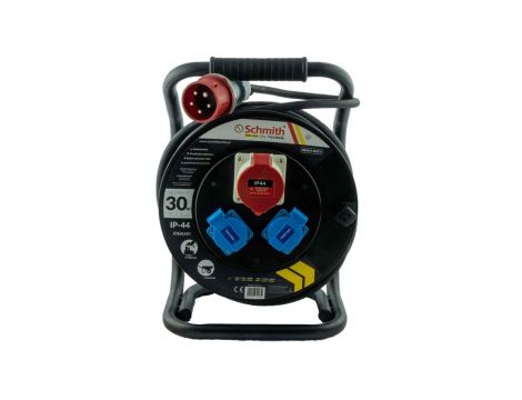 Przedłużacz na bębnie 3 fazy 5x1.5mm+2x230V 30m IP44 H07RN-F Schmith