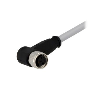 Złącze M8 żeńskie kątowe 2m 3pin 21348300380020