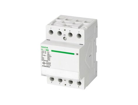 Stycznik modułowy na szyne 63A cewka 230V 4NO 3P GACIA