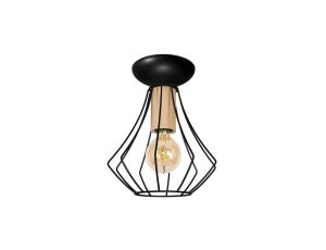 Lampa sufitowa WILL BLACK 1xE27 MLP4189 Milagro
