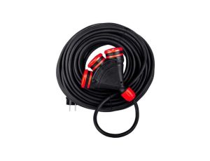 Przedłużacz gumowy budowlany 20m 3 gniazda 3x2,5mm IP54 H05RR-F Schmith
