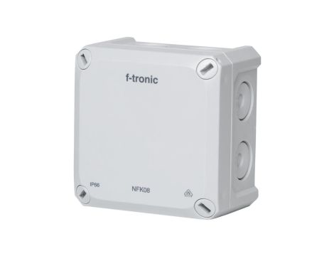 Puszka instalacyjna natynkowa hermetyczna IP66 85x85x54mm Popielaty NEPTUN Compact f-tronic