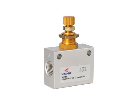 HUBBER - Zawór Zwrotno-Dławiący 1/2'