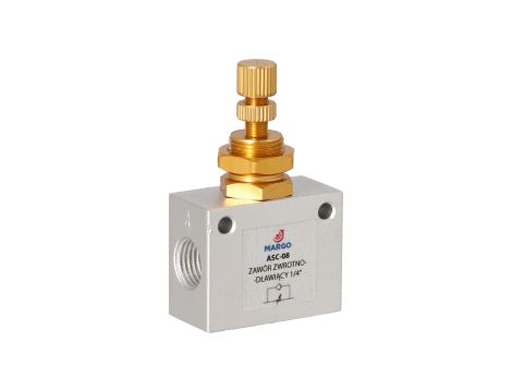 HUBBER - Zawór Zwrotno-Dławiący 1/4'