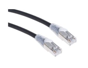 Kabel kategorii 6, Czarny, Wtyk RJ45/męski RJ45dł.: 3m, mat. koszulki: LSZH