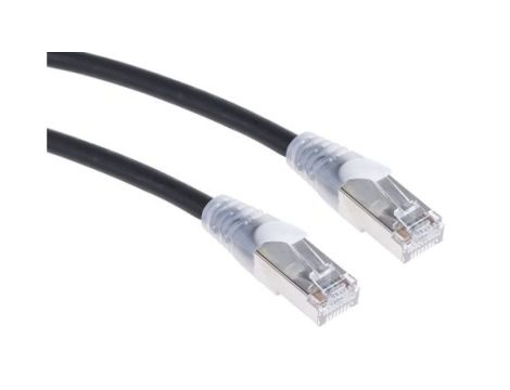 Kabel kategorii 6, Czarny, Wtyk RJ45/męski RJ45dł.: 3m, mat. koszulki: LSZH