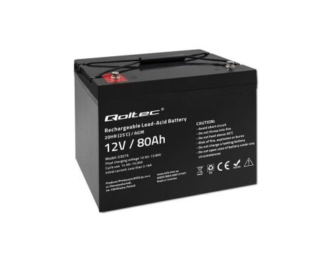 Akumulator VRLA AGM 12V 80Ah (żywotność do 10lat)