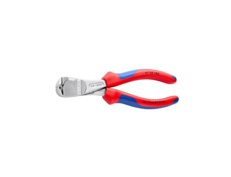 Szczypce czołowe tnące 160mm chromowane ze zwiekszonym przełożeniem KNIPEX 67 05 160