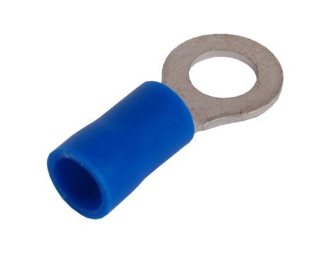 Końcówka kablowa izolowana oczkowa Cu M5 100szt niebieska OKB5