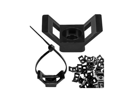 MOCOWANIE UCHWYT PODSTAWA MONTAŻOWA OPASEK ZACISKOWYCH 28 x 15mm 100SZT