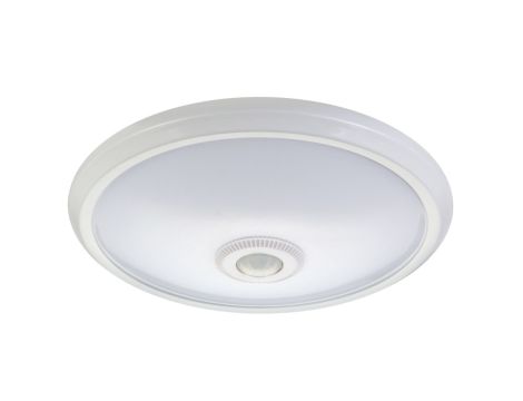 Plafon LED 12W z czujnikiem pir i zasilaniem awaryjnym Maclean Energy MCE131 ACU zasięg 6m MCE131