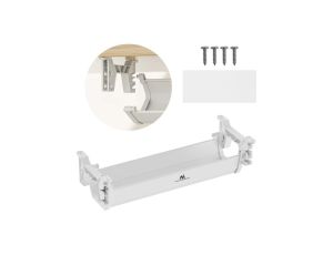 Organizer podbiurkowy na kable/ przedłużacz Maclean, max. obciążenie 5kg, biały, MC-106 W