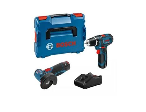BOSCH ZESTAW COMBO 12V (GSR 12V-15 + GWS 12V-76) 2x2,0Ah LB 0615990N2U