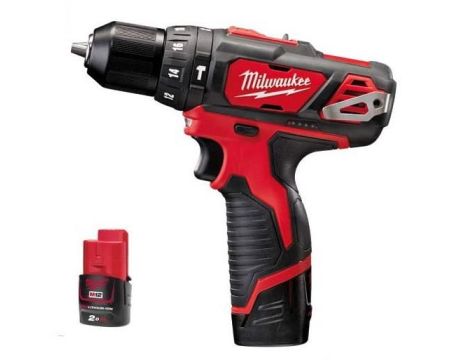 MILWAUKEE WIERTARKO-WKRĘTARKA UDAROWA 12V 30Nm 2x2,0Ah LI-ION M12BPD-202C