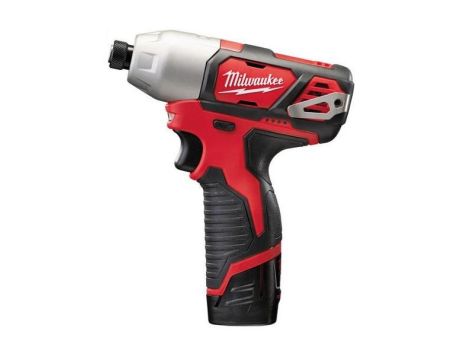 MILWAUKEE ZAKRĘTARKA UDAROWA 12V 1/4" HEX 112Nm 2x2,0Ah LI-ION M12BID-202C