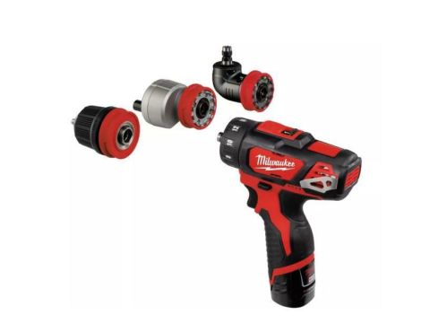 MILWAUKEE WIERTARKO-WKRĘTARKA 12V 32Nm 2x2,0Ah LI-ION WYMIENNE GŁÓWKI M12BDDXKIT-202C