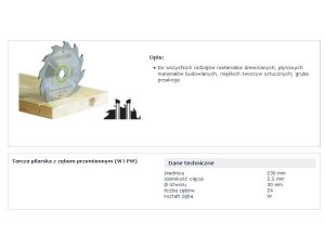 FESTOOL PIŁA TARCZOWA HW 230x2,5x30 W24 WOOD STANDARD