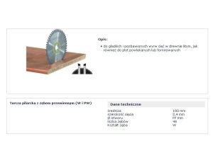 FESTOOL PIŁA TARCZ. HW 190X2,4 FF W48 WOOD FINE CUT