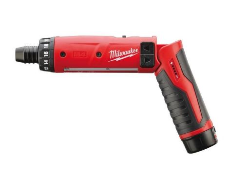 MILWAUKEE WKRĘTAK AKUMULATOROWY 4,8V 1/4" 2x2,0Ah LI-ION M4D-202BM4C