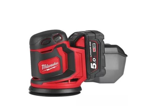 MILWAUKEE SZLIFIERKA MIMOŚRODOWA 18V 125mm 2x5,0Ah M18BOS125-502B