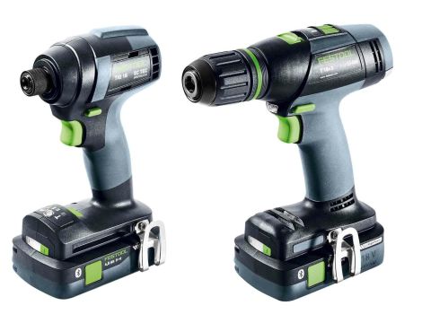 FESTOOL ZESTAW ZAKRĘTARKA UDAROWA TID 18 + WIERTARKO-WKRĘTARKA T18+3 HPC4,0 I-SET T18