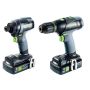 FESTOOL ZESTAW ZAKRĘTARKA UDAROWA TID 18 + WIERTARKO-WKRĘTARKA T18+3 HPC4,0 I-SET T18 - 2