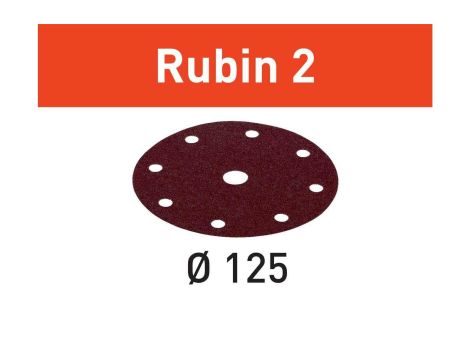 FESTOOL KRĄŻEK ŚCIERNY STF D125/8 P220 RUBIN2 10szt