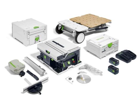 FESTOOL PILARKA STOŁOWA 18V CSC SYS 50 EBI-SET