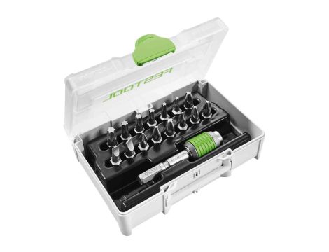 FESTOOL KOŃCÓWKI ŚRUBOKRĘTOWE kpl.15szt. + UCHWYT SYS3 XXS CE-MX BHS 60