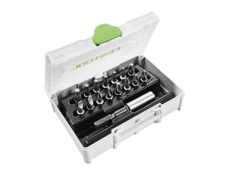 FESTOOL KOŃCÓWKI ŚRUBOKRĘTOWE kpl.15szt. + UCHWYT SYS3 XXS CE-MX BH 60