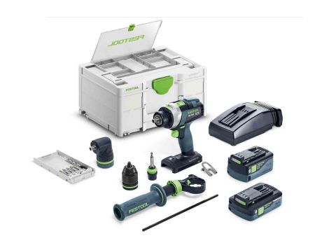 FESTOOL WIERTARKO UDAROWA TPC 18/4 5,0/4,0 I-SET - 2