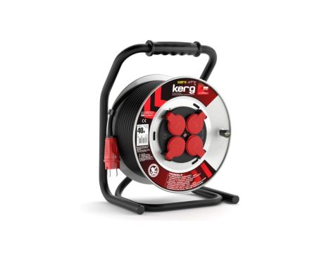 Przedł.BĘBNOWY KERG 3G2.5 30M CZARNY H05RRF STANDARD guma EPR