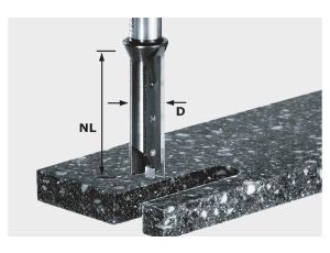 FESTOOL FREZ DO WPUSTÓW  HW D14/45 WM Z WYMIENNYMI PŁYTKAMI