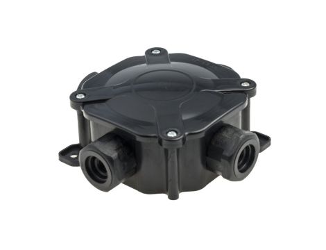 Puszka n/t hermetyczna PH PG16 75x75x33 5x4mm2 IP67 czarna A.0035C