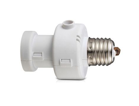 Oprawa żarówki z czujnikiem zmierzchu timer Maclean Energy MCE21W E27 100W kolor biały MCE21