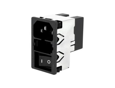 KMF1.1161.11Złącze zasilające AC gniazdo męskie 6A 250VAC IEC 60320 KMF