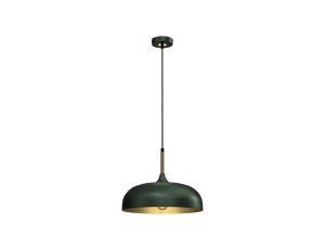 Lampa wisząca LINCOLN GREEN/GOLD 1xE27 35cm MLP8032 Milagro
