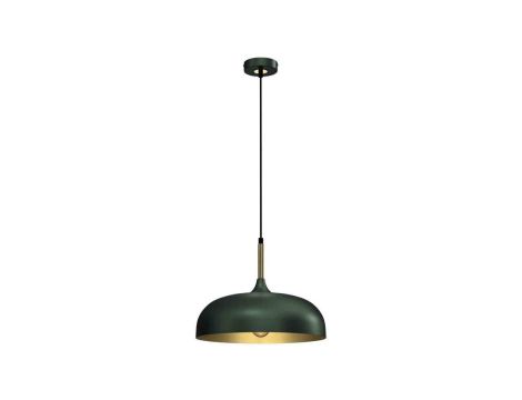 Lampa wisząca LINCOLN GREEN/GOLD 1xE27 35cm MLP8032 Milagro