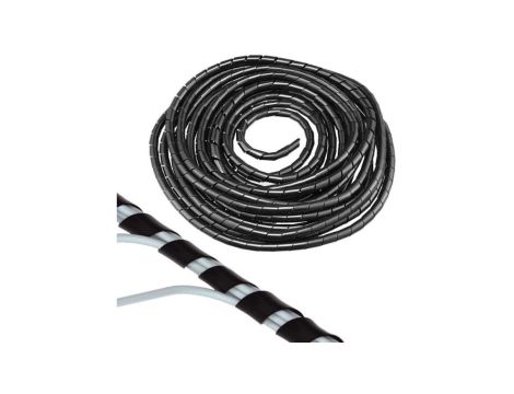 Spirala do maskowania kabli Oplot Osłona Wąż SPI20C 16-35mm 10m Czarna AKS