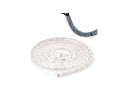 Wąż Spiralny do kabli Osłona Oplot Organizer 30-200mm SPI30N 10m Naturalny