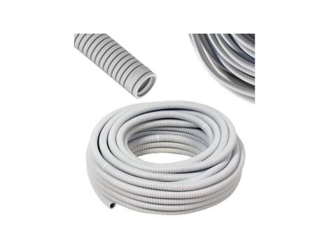 PESZEL Rura karbowana do kabli RKGL 40/33mm 10m 320N Szara AKS-Zielonka