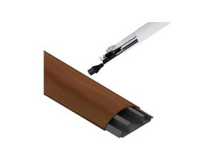 Listwa Maskująca do Kabli TV Kanał Korytko LPO 18/75mm 3K Drewno Ciemne 2m