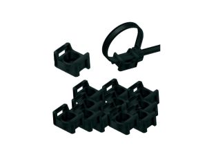 Uchwyt do Mocowania Opasek Zaciskowej Mocowanie STM 5 Czarny 25 sztuk