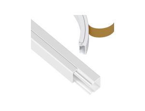 Kanał Kablowy Korytko Elektroinstalacyjne MKI 15/17mm z Taśmą Biały 2 m