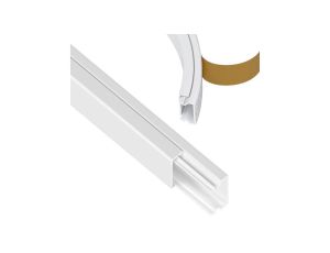 Korytko Kablowe Kanał MKI 15/25mm z Taśmą Samoprzylepną Biały - 2 m