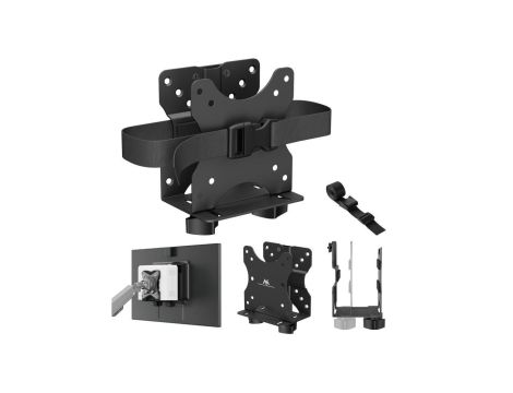 Uchwyt do mini komputerów Maclean, zakres 17-70mm, kompatybilny z VESA, max. obciążenie 5kg, czarny, MC-115 B