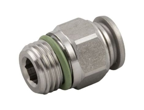 Adapter gwintowany prosty gwint – rura, 20 barów