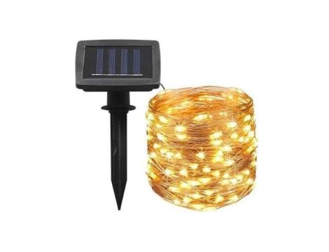 Girlanda solarna ogrodowa, łańcuch o długości 11,9m / 100 x LED 230V IP44